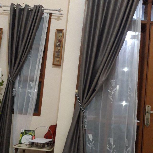 Vitrase Bordir Putih New ( Harga Untuk 1mtr Jendela)