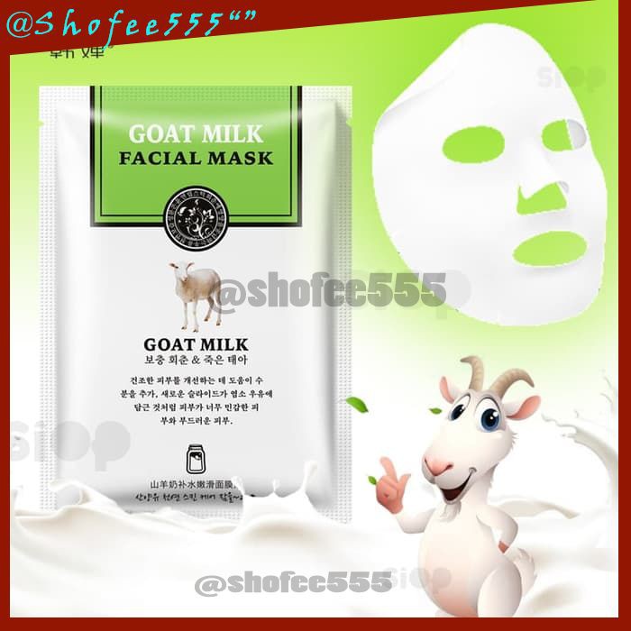D93 ROREC GOAT MILK FACIAL SHEET MASK MASKER WAJAH susu kambing masker korea murah