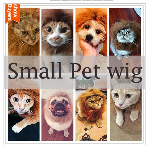 Baju Kucing Anjing Model Wig / Rambut Singa