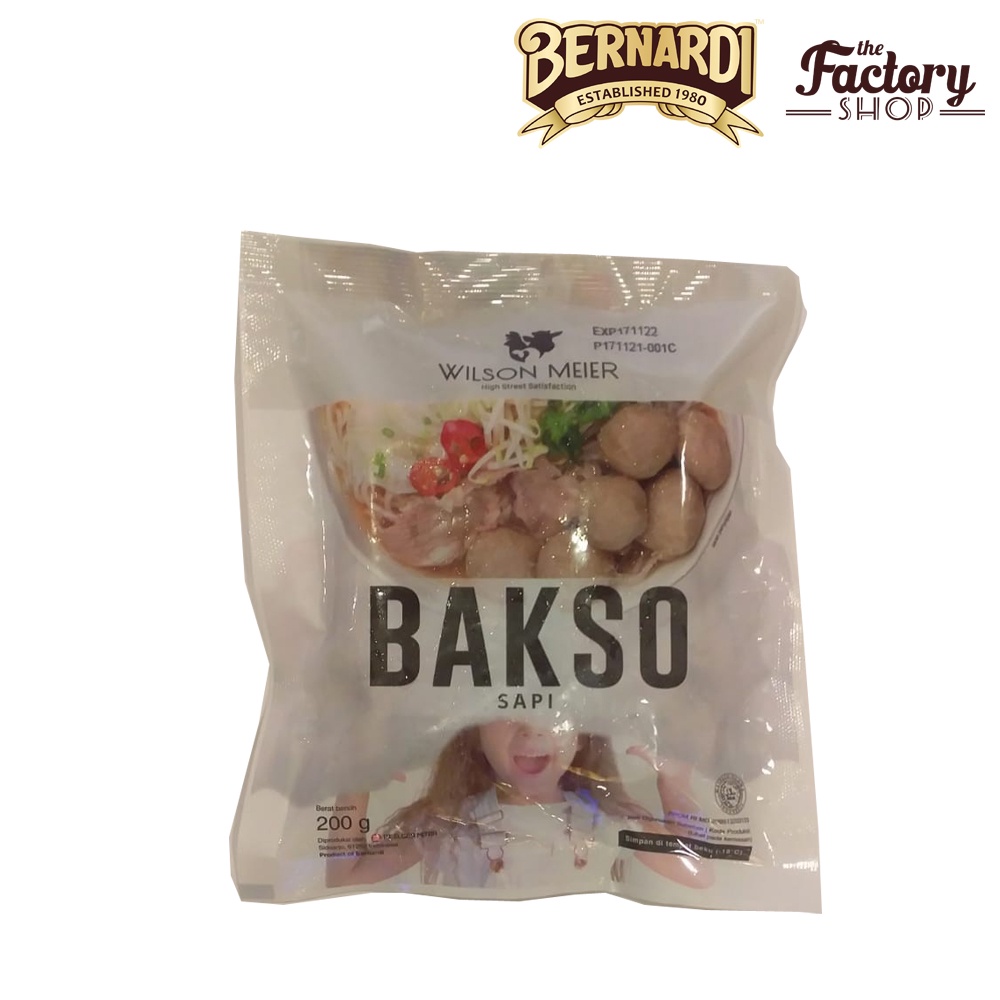 

Wilson Meier Bakso Sapi 200g