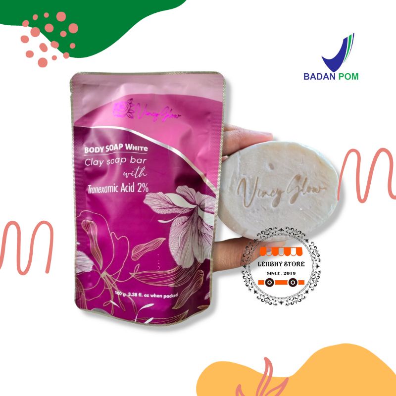 BODY SOAP VINCY GLOW/SABUN PEMUTIH BADAN