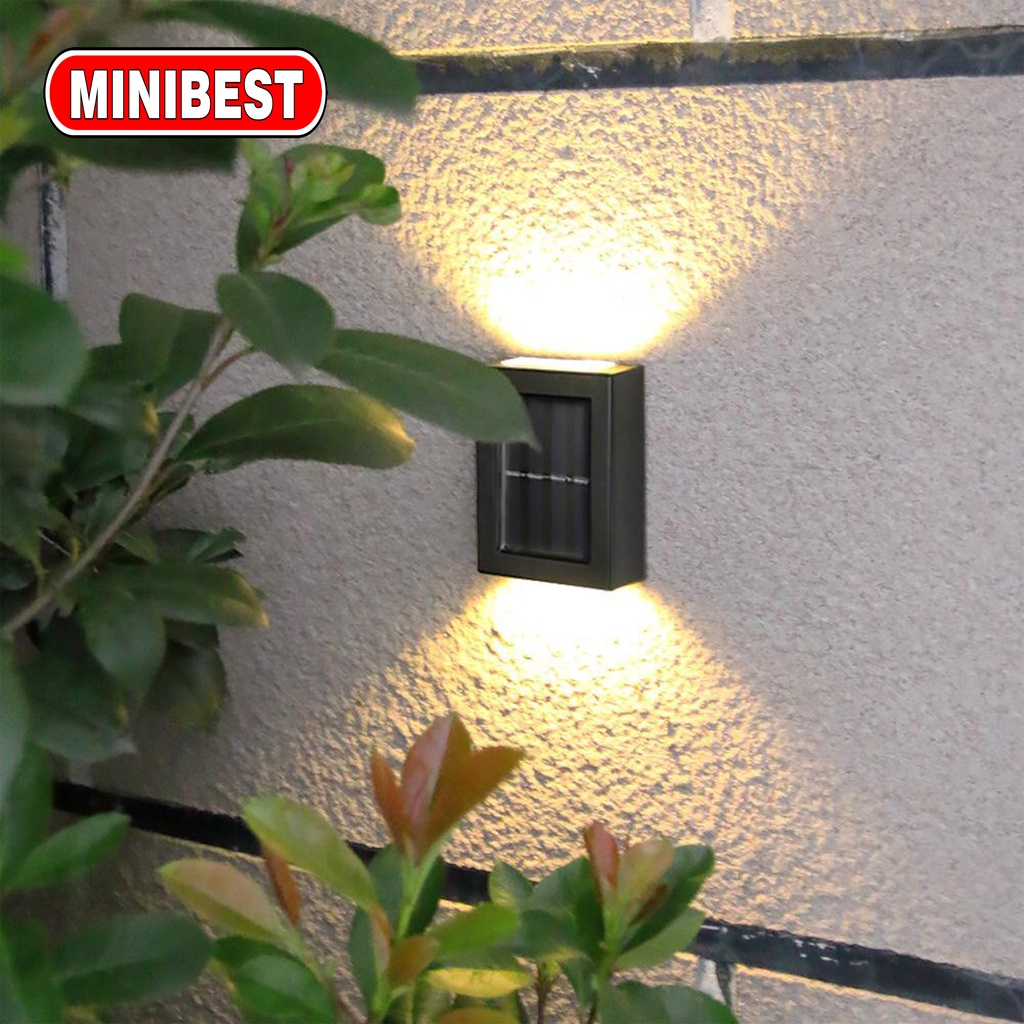 MB LAMPU DINDING TENAGA SURYA - MINIMALIS WATERPROOF OUTDOOR SOLAR CELL