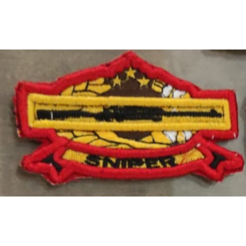 Bordir Logo Sniper bordir Timbul 3d