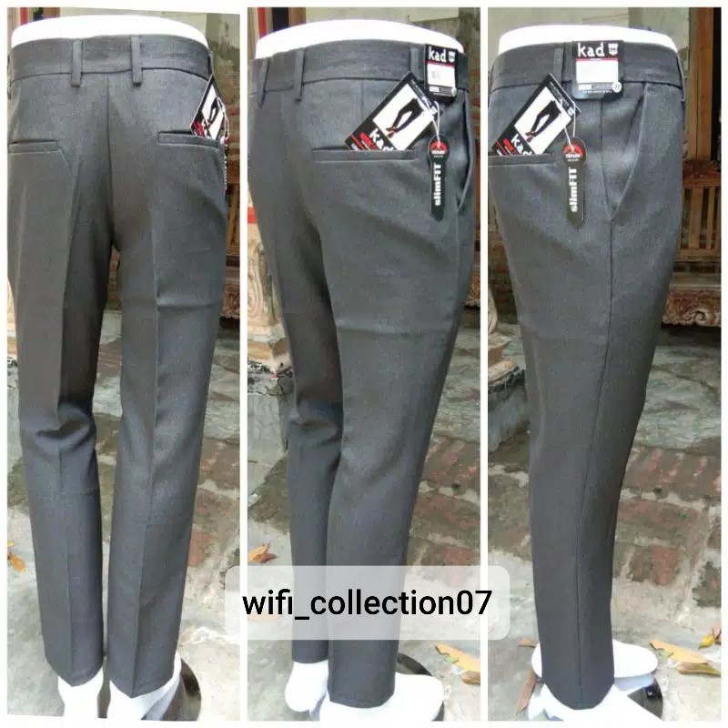 CELANA KANTOR FORMAL PRIA SLIMFIT BAHAN DASAR KAIN WOLL.-1