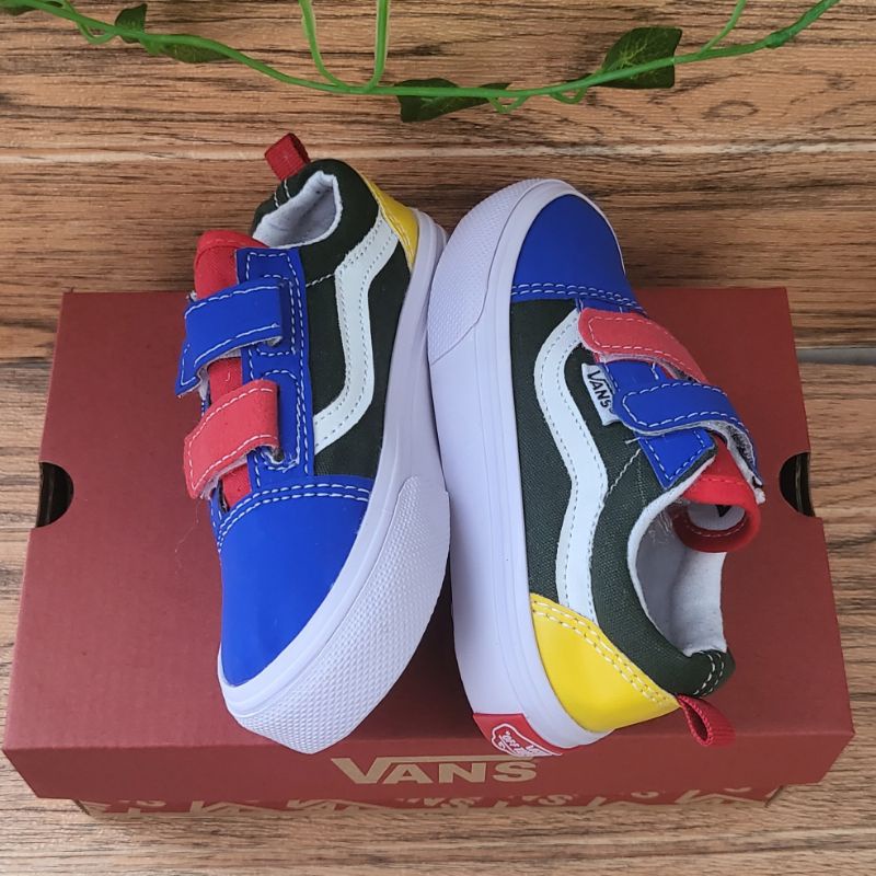 Sepatu sneaker anak laki laki dan sepatu anak perempuan sepatu vans anak motif mario premium vietnam