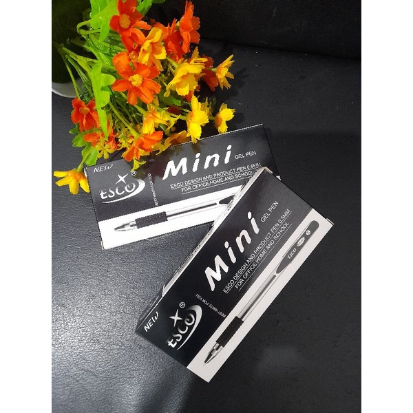 

1 PAK (12 PCS) PULPEL JEL MINI 0.5 MEREK ESCO pulpen merk esco tinta jel ballpoint tinta gel per pak isi 1 lusin (12 pcs) bisa buat souvenir murah berkelas