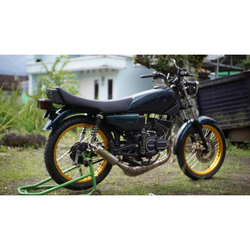 JOK RX KING PERAHU EXTREME KULIT POLOS HITAM, Jok rx king perahu polos halus