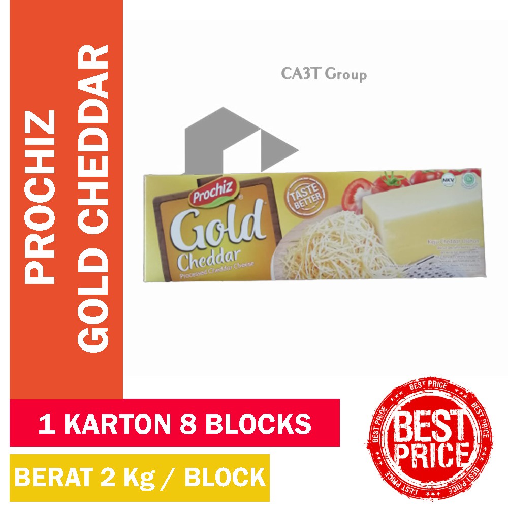 Keju Prochiz Gold Cheddar 2Kg Murah Meriah &amp; Berkualitas !!!