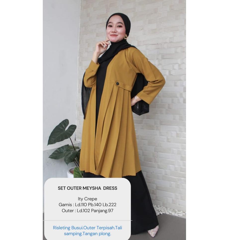 [CRB. 2733] OUTER SET GAMIS TANPA LENGAN MAYSHA DRESS ld.110 pb.140//Outer//Fashion wanita
