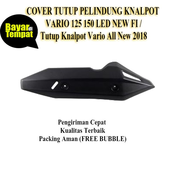Tameng Knalpot VARIO 150 NEW LED-VARIO 125 KEYLESS-KEY LESS REMOT 2018-2019 Tutup Cover Pelindung