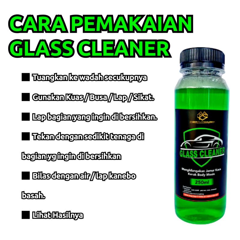 GLASS CLEANER Pembersih jamur kaca dan body mobil, waterspot remover