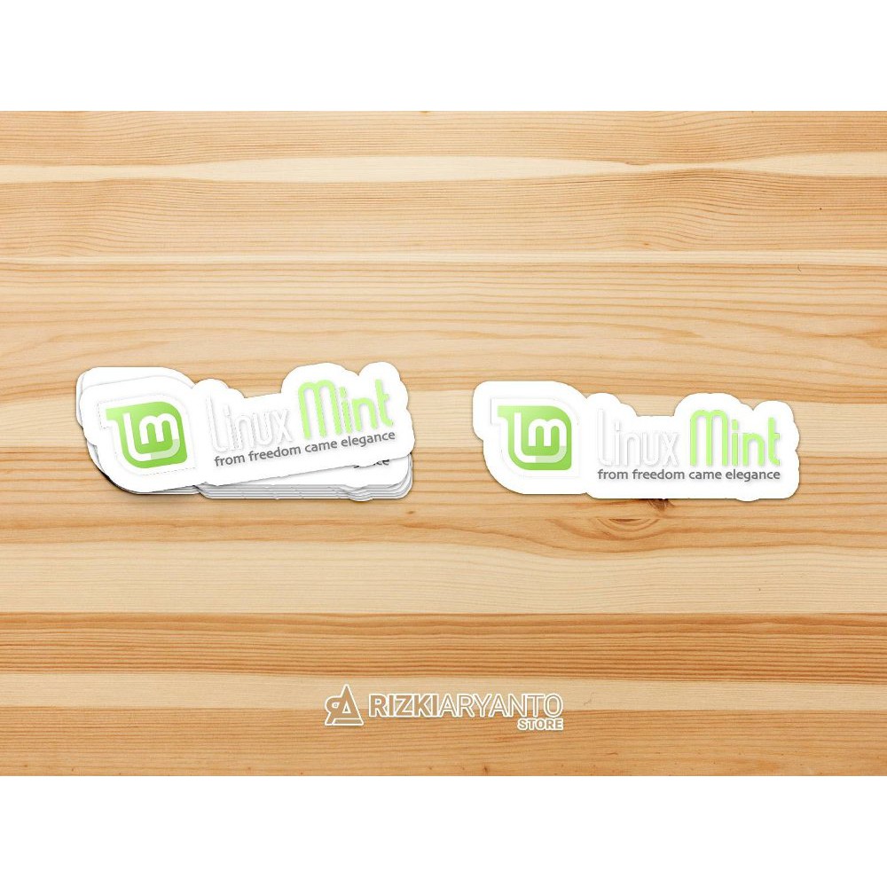 Sticker - Stiker Logo Linux Mint untuk PC Laptop HP dll