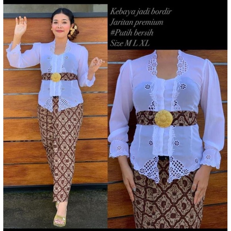 Kebaya Jadi Bordir/Kebaya Bordir Bali/ Kebaya Murah motif terbaru