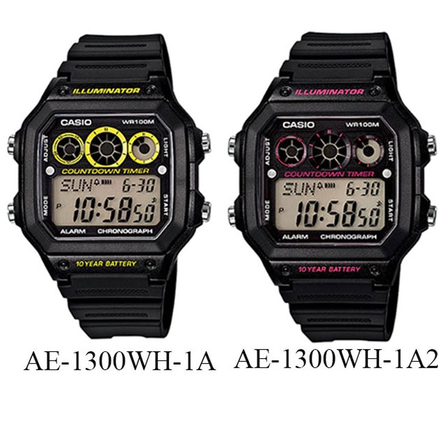 Casio Original AE-1300WH Series Jam Tangan Pria - Digital - Karet