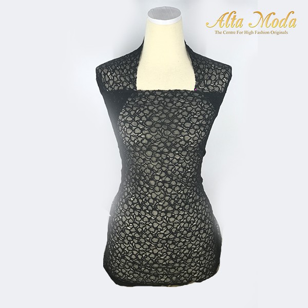 

Alta Moda Brokat Perancis Abstract Black