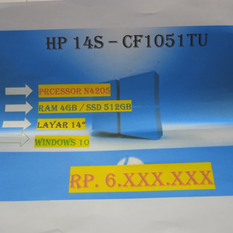 HP 14S - CF1051TU