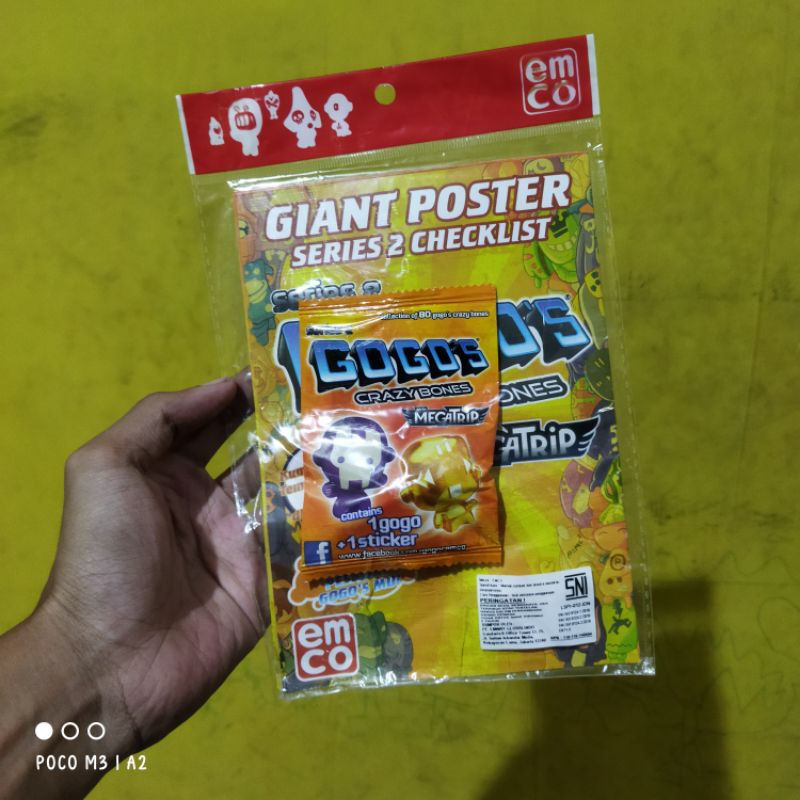 gogos gogo's crazy bones megatrip giant poster series 2 cheklist
