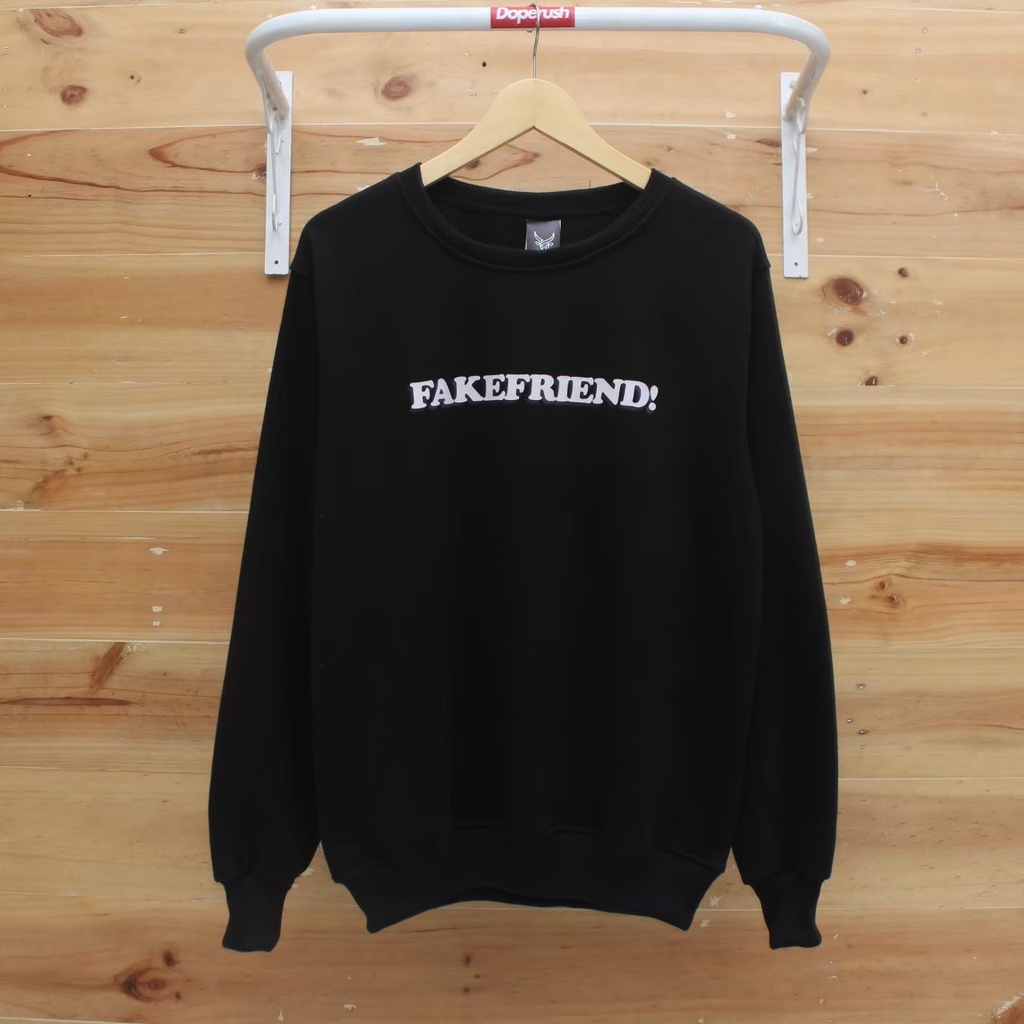 Crewneck Pria Wanita_CN Fake Friend_Crewneck Simple