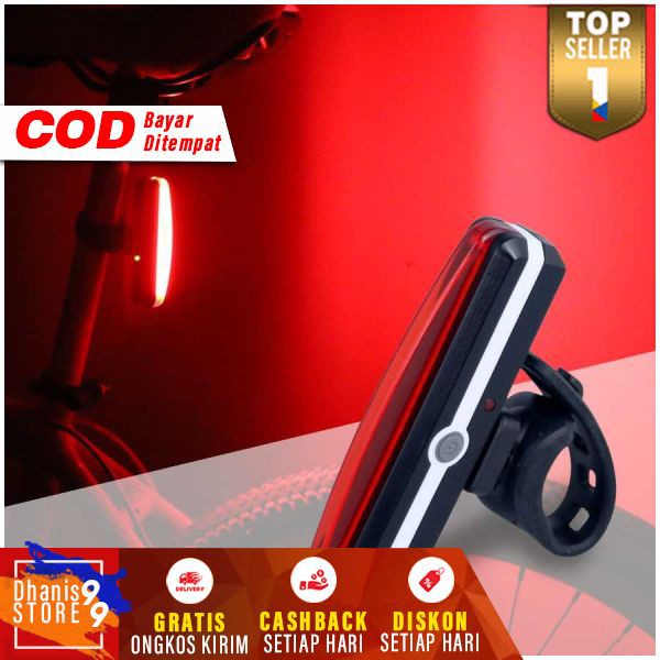 ±881• Lampu Sepeda LED Rechargeable Murah Bike Lamp Carger Aksesoris Sepedah MTB Gunung