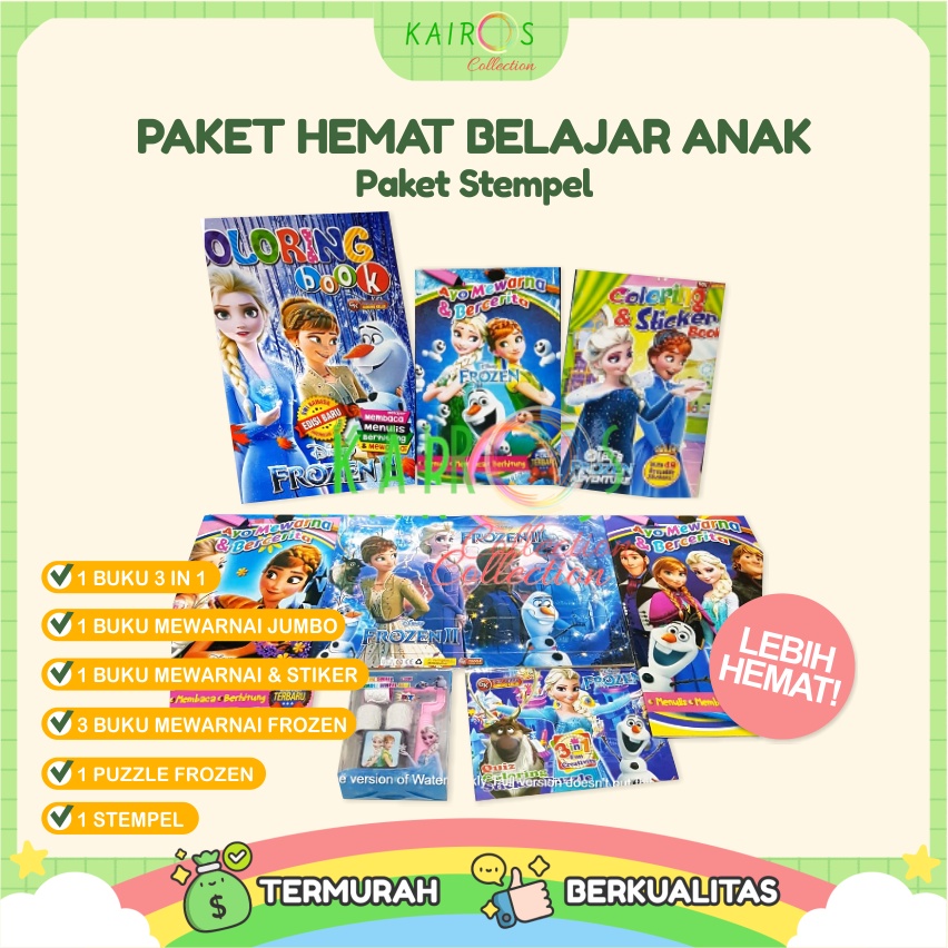 Paket Hemat Aktivitas Edukasi Anak Frozen Lovers