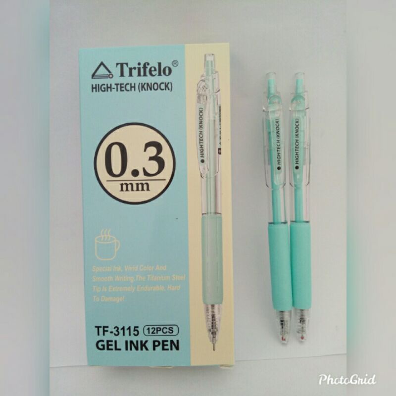 

[ Isi 12 ] Pulpen Trifelo High-Tech KNOCK TF-3115 0.3 mm