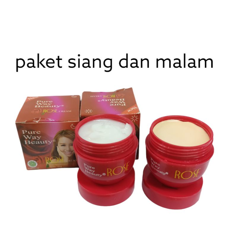 Paket Cream Rose Pure Way BPOM Original