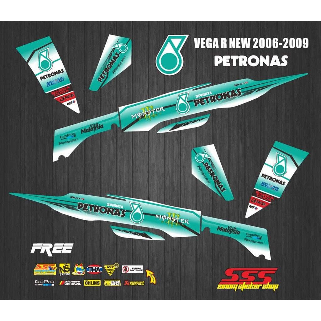 striping variasi vega R  New petronas