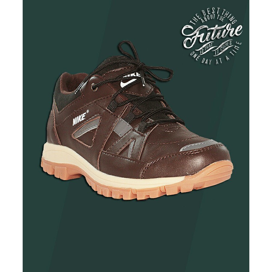 Sepatu Casual Nike Safetty Pria 100% kulit Asli Kerja Proyek Lapangan