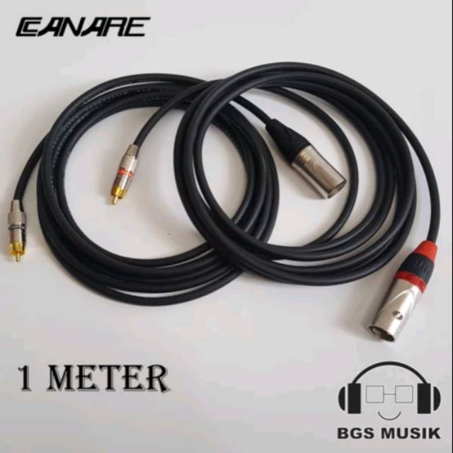 Kabel Jack RCA To XLR Male Uk 1m