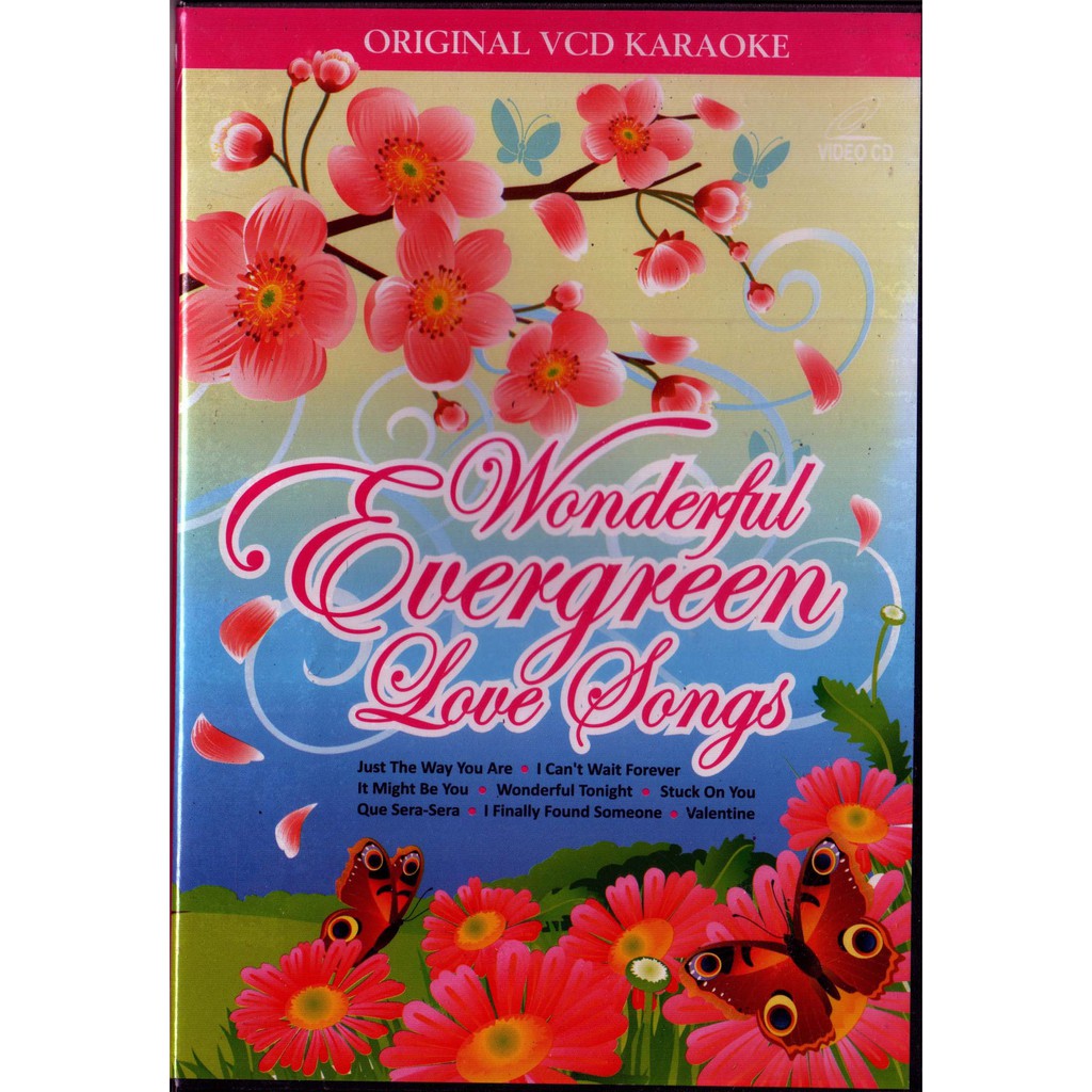 VCD KARAOKE WONDERFUL EVERGREEN LOVE SONG