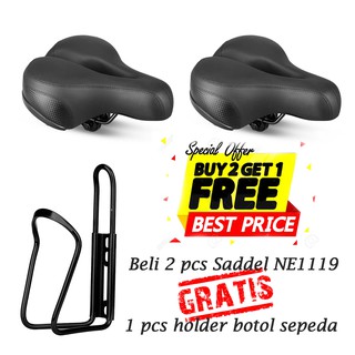 Jok Sepeda  3D double spring  absorber sadel  bike seat 