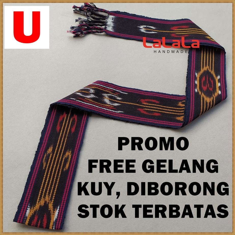 Ikat Kepala Tenun Etnik Motif Dayak Kalimantan Toraja Sumba Lombok Kain PROMO TERMURAH-U (Lombok)