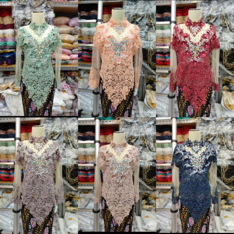 ATASAN KEBAYA TRIDI//ATASAN FULL PAYET MEWAH MODERN//KEBAYA