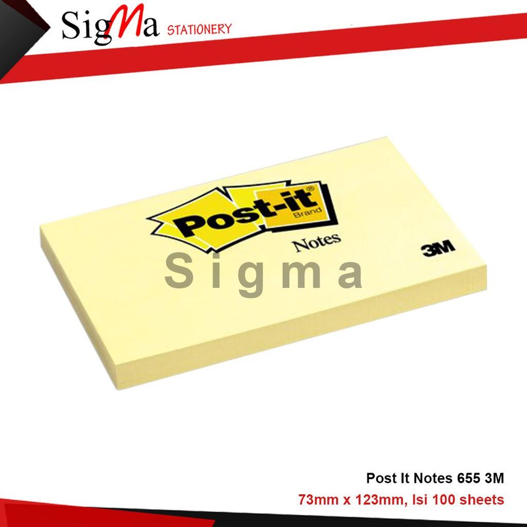 

Sticky Note Post It 3M 655 ukuran 73mm x 123mm iai 100sheet (Pcs)