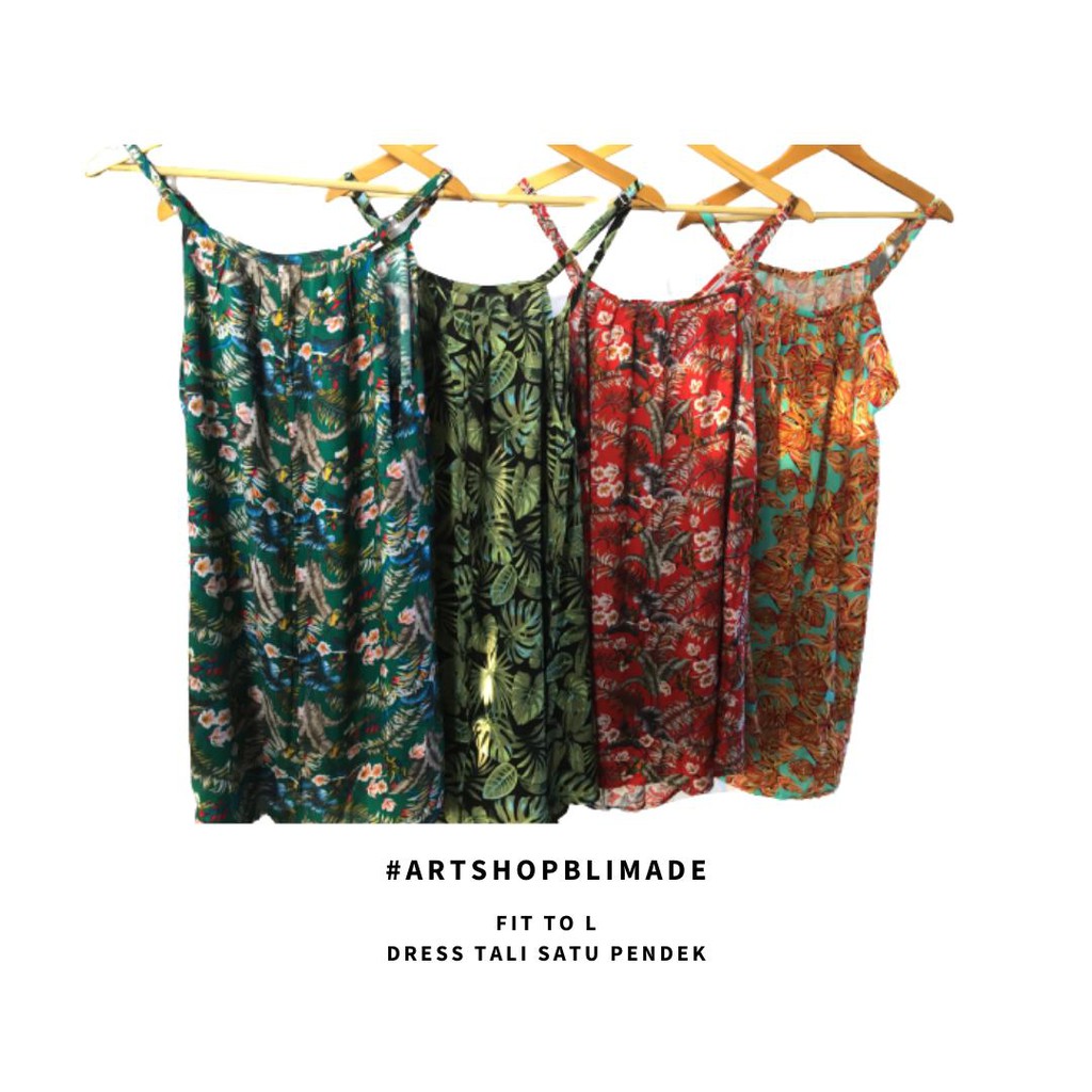 Made in Bali - Dress Tali Satu Pendek Khas Bali Murah / Dress Pantai