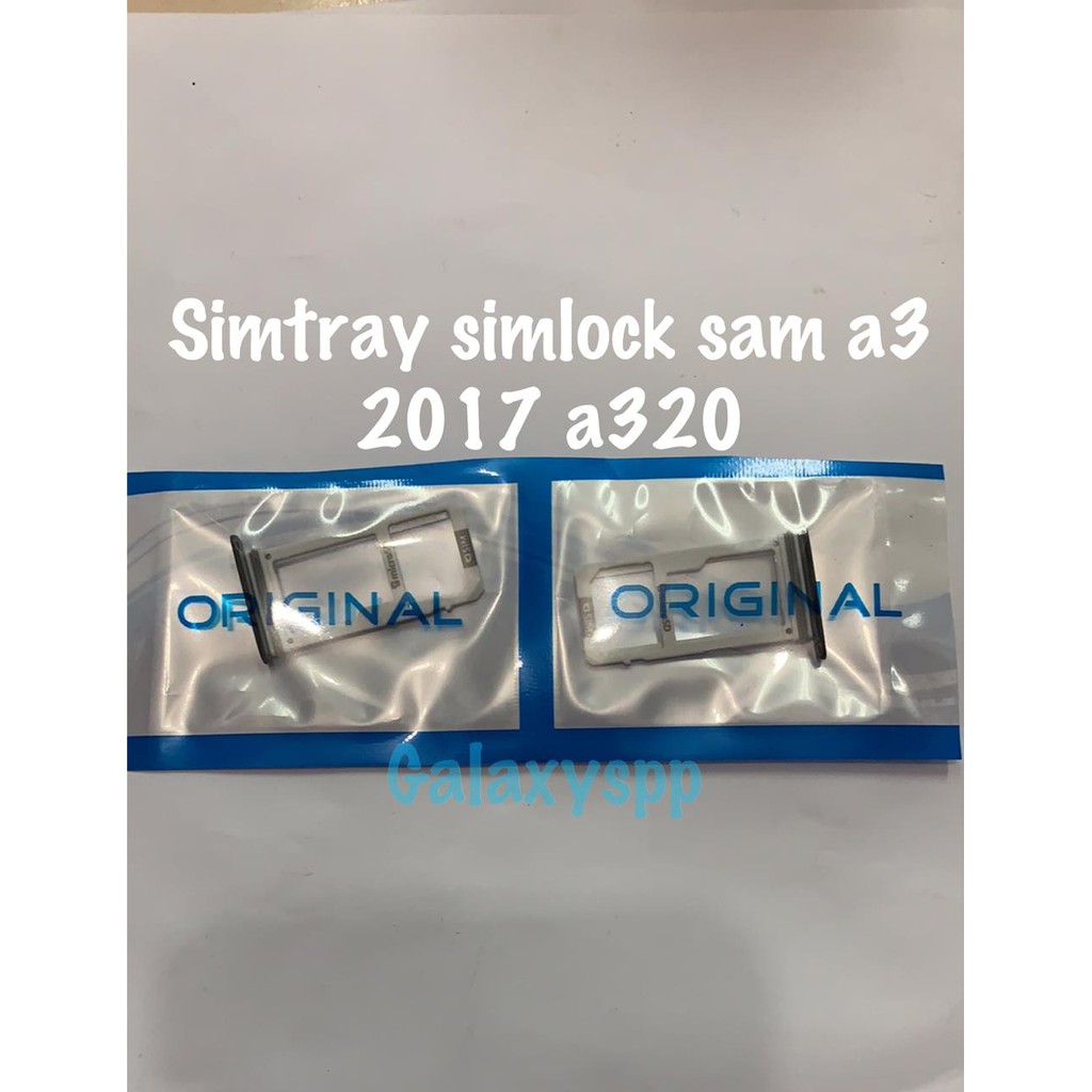 SIMLOCK SIMTRAY SIM TRAY SAMSUNG A320 A3 2017 SINGLE SIM