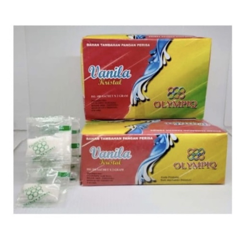 

Vanili Kristal Olympiq 2 gram 100sachet
