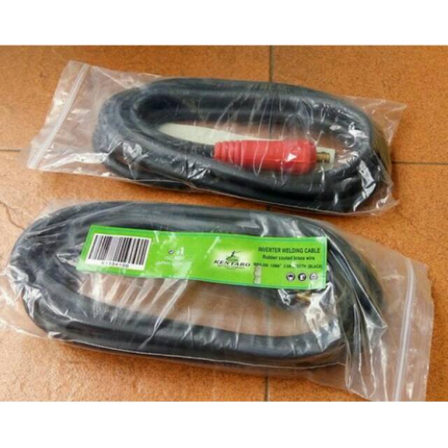 Kabel Las Inverter Listrik 2,5m Kentaro/ Set Kabel Lengkap Terminal/ Perlengkapan Mesin Las