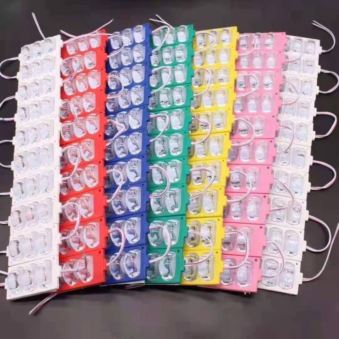 (50 PCS) LED Modul 3 Mata 7338 Alis Roda 12v Module 12 Volt SMD 2835