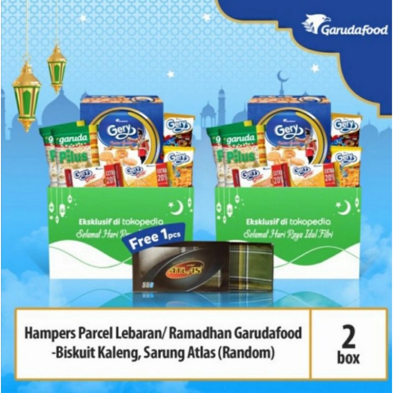 

Hampers Parcel Lebaran Garudafood 2box - Biskuit Free Sarung
