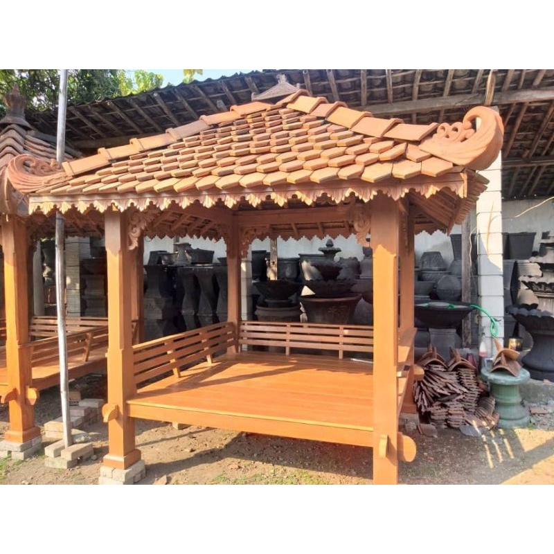 Gasebo kayu Jati