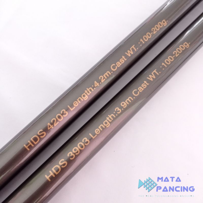 Joran sambung 3 hammerhead direct surf 390 420 carbon action hard joran tebing karang dan joran pantai