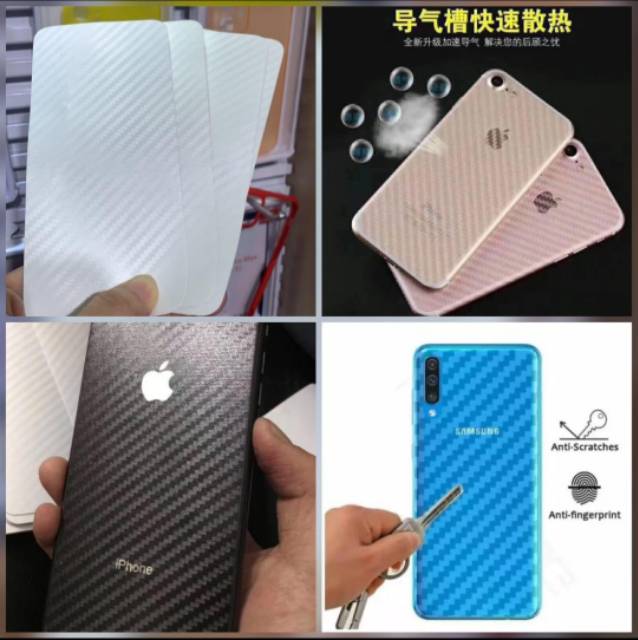 Skin Carbon Redmi A1 A1+ 2 3 3S 4 4A 4 Prime 4X 5 5A 5+ 6 6A 6 Pro 7 7A 8A 8A Pro 9 9A 9C 9T 10 4G 10 5G 10A 10C 10 Prime S2 Garskin Anti Jamur Anti Gores Belakang Handphone