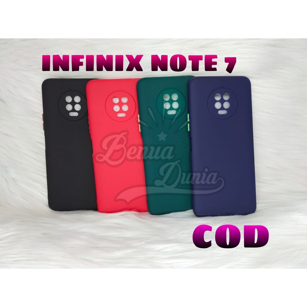 CASE MACARON PROTECTION KAMERA INFINIX NOTE 7 -INFINIX NOTE 7 LITE//SOFTCASE MACARON INFINIX - BD