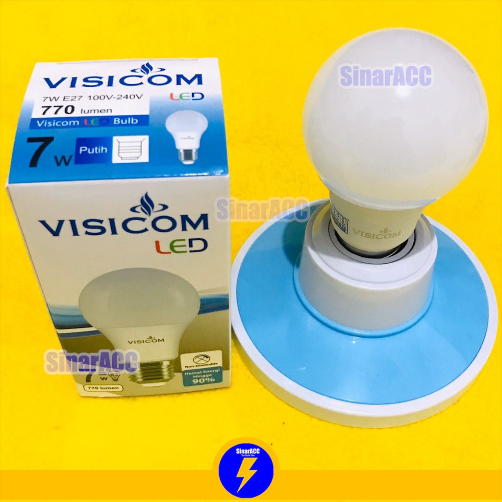 Lampu visicom 7 watt led bulb visicom 7w bohlam led BERGARANSI 1 TAHUN SNI 7watt 7 w GARANSI grosir