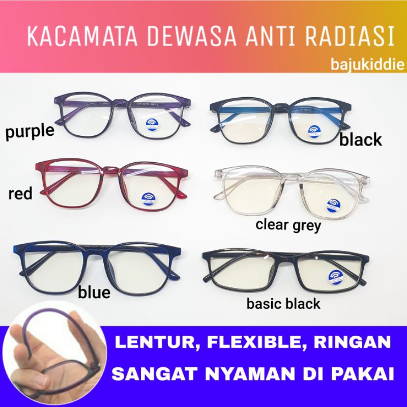 KACAMATA ANTI RADIASI - KACAMATA HP LAPTOP GADGET KOMPUTER HANDPHONE ANTI BLUE LIGHT KESEHATAN