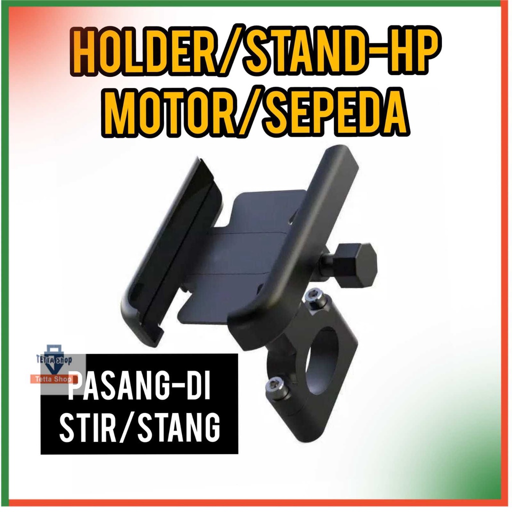 Holder Buat Motor Pasang di Stang I Phone Holder Motor Matic dan Gigi I Holder Sepeda Motor I Ojek Online I Motor Sport Bebek Matic