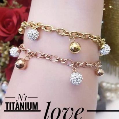 TiTanium gelang wanita AE10