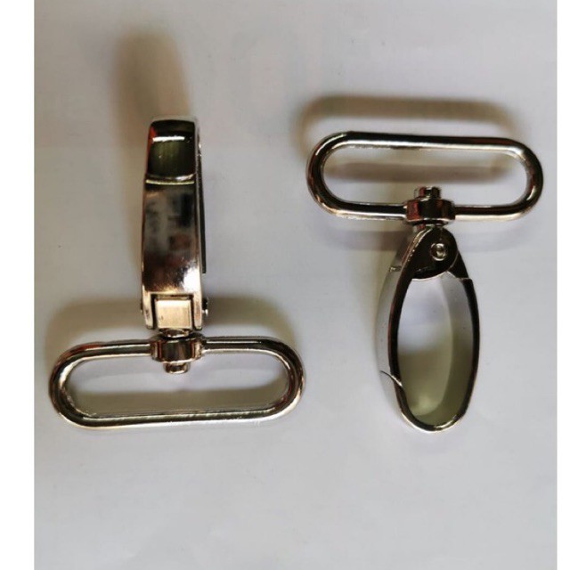 kaitan oval / kaitan tas 3,8cm nikel / 12pcs
