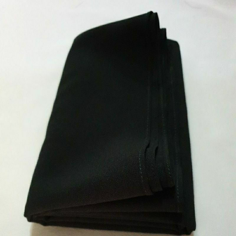 Pashmina Diamond ) Pashmina Polos Tanpa Tali-Hitam